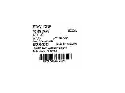 Label Image 40mg (Stavudine 40mg (mylan))